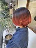 ボブ×グラデーションカラー