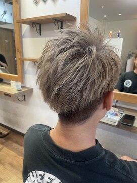 ラコヘアー(laco hair) ツーブロック×グレーベージュ