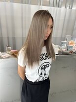 キング(K!ng)&nbsp;縮毛矯正髪質改善ハイライトレイヤーカット枚方美容室エクステ