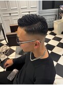 七三スキンフェード サイドパート