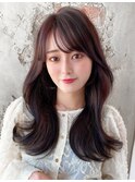 【OPEN】小顔前髪あり後れ毛サイドバングメルティカラー