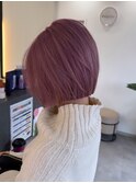 ピンクカラー*ボブ*ダブルカラー*20代30代40代50代