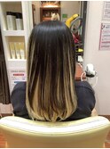 大人かわいい小顔ハイライトインナーカラーロング
