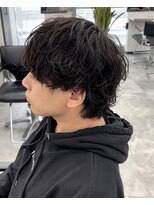 オム ブランシェ(HOMME BLANCHE’)&nbsp;【Natsuki】シャドウパーマ×重めマッシュウルフ