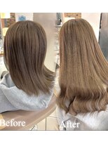 スタイル 横浜(STYLE)&nbsp;before/afterベージュロングエクステ８０本/長さだしエクステ