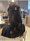 綺麗め！ハーフアップ