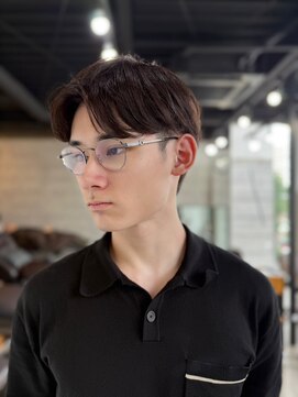 ソイクフ 高田馬場店(SOY-KUFU) 20代30代40代◎似合わせカットフェザーパーマブルーブラック