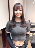 ブリーチなしグレージュ レイヤーカット