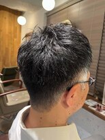 ムーン(moon)&nbsp;MEN’S HAIR/サーフカール/刈り上げセンターパート/武蔵小杉