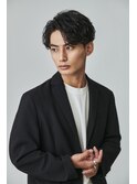 men's/メンズ/ダウンパーマ/黒染め/韓国/ブルーブラック/池袋