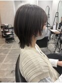 ショートウルフ/レイヤー/透明感カラー