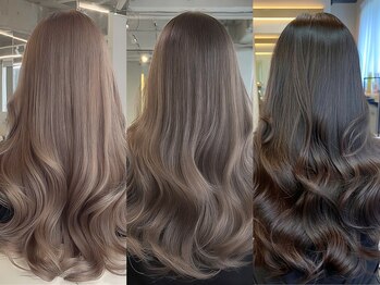 アフィー(A.F.Y.)の写真/艶,色持ち,手触り◎のダメージレスカラーで美髪に*[ときわ台/板橋/髪質改善/縮毛矯正/美髪/前髪/カラー]