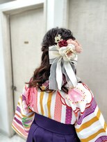 リサ 恵比寿(risa.) 袴アレンジ(ハーフアップ)