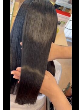 ウェーヴ 浜松小豆餅店(wave) 縮毛矯正×アッシュカラー