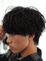 メンズサロン ノード 栄(men’s salon NODE)&nbsp;ニュアンスパーマレイヤーマッシュ栄スタイル
