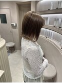 前下がり外ハネボブ♪透明感ミルキーベージュ【川名】