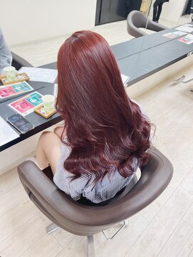 チェレ ブラン 堺東店(Chere brun) ヴァイオレットピンク×髪質改善カラー×ダブルカラー