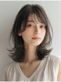 ダークパープル/ナチュラルショート/ミルクブラウン/夏/人形町駅