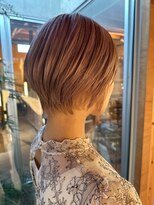 クティエ(Cuthie)&nbsp;#ピンクベージュ#ハイトーンカラー#丸みショート#ショートボブ
