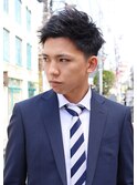 ★メンズヘア★さわやかビジネススパイキーショート★