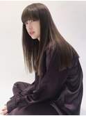〈akane〉ワイドバング 切りっぱなしロング