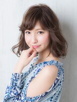 ノブ ヘアデザイン 戸塚店(NOB hairdesign)&nbsp;〈NOB戸塚店〉前髪外巻きひし型シルエットmiｘAラインボブ