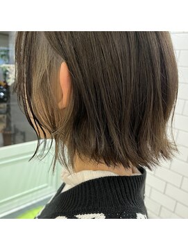 アルマヘアー(Alma hair by murasaki) ◎グレージュのインナーカラーボブ◎