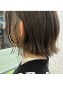 ◎グレージュのインナーカラーボブ◎