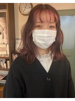 コレット ヘアー 大通(Colette hair) 桜色×フェイスフレーミングカラー
