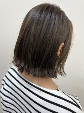 アールモンドヘア新世界 【北見】#ぱっつんボブ#切りっぱなし#ボブ#