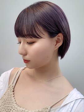 アルバム 渋谷パルコ(ALBUM) グレープカラー_チェリーブラウンフェミニンロング_ba343342