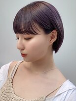 アルバム 渋谷パルコ(ALBUM) グレープカラー_チェリーブラウンフェミニンロング_ba343342