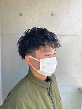 メンズサロン ウエストサイドカットクラブ(Men's West Side Cut Club) 2ブロック×パーマスタイル