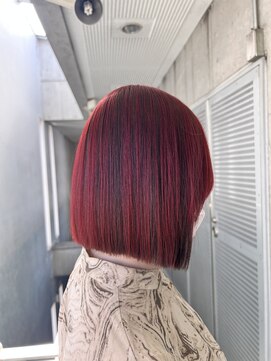 ガルボヘアー 名古屋栄店(garbo hair) #アンブレラカラー#ワインレッド#10代#20代#名古屋