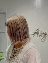 エニィ 池袋西口(Any) 黒髪/グレーベージュ/レイヤーロング/前髪パーマ/池袋