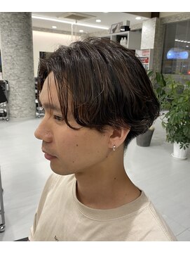 エース 間明店(A) ニュアンスパーマ センターパート