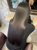 キャパ セントラル 天神 大名店(CAPA central)&nbsp;美髪ストレート　ロングヘア　スーパーロング　ダークブラウン