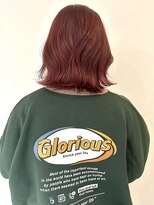 コト 福井大和田店(coto)&nbsp;福井　大和田　チェリーレッド　透明感カラー　10代　20代　美髪