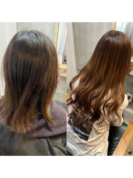 リエコー(RE'ECHO) ◎プルエクステbefore、after