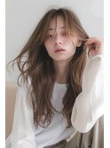 ロング/シースルー/ブラウン/【lana hair新宿】