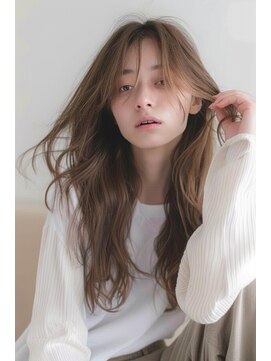 ラナ 新宿(lana) ロング/シースルー/ブラウン/【lana hair新宿】