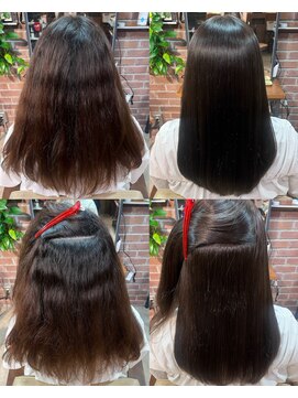 スット 渋谷(slut) 強いくせ毛の細毛あほ毛対応ストレート