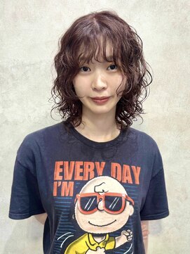 ルノン シェリー(LUNON cheliy) アプリコットオレンジくびれヘアハイライトカラー熊本