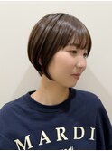 前髪あり/マッシュ/ショート/骨格補正/恵比寿