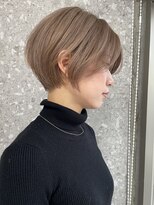 サンクマーケット 渋谷(cinq MARKET) 渋谷ブリーチカラーハイトーンショートカットヘーゼルベージュ