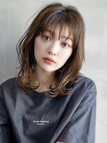 ギークス(GEEKS)&nbsp;【GEEKS渋谷】伸ばしかけロング/冬カラー/グレージュ/大人ウルフ