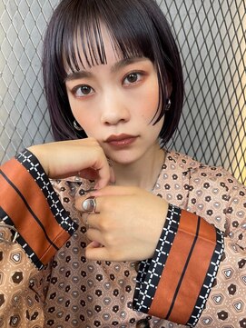 スリー バイ ベルベット 博多(THREE... by velvet) ディープパープル