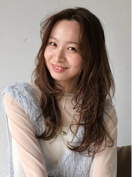 リル 茅ヶ崎(Liru:) レイヤーカット/アプリコットオレンジ/レイヤー/ボブ/茅ヶ崎