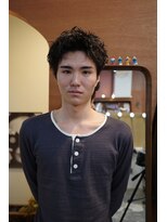 エディ(Edy) メンズスパイキーショートツイスパ刈り上げ眉毛カット韓国ヘア