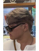エシカル(ethical)&nbsp;短髪毛流れスタイル＋ミルクティーエンドカラー